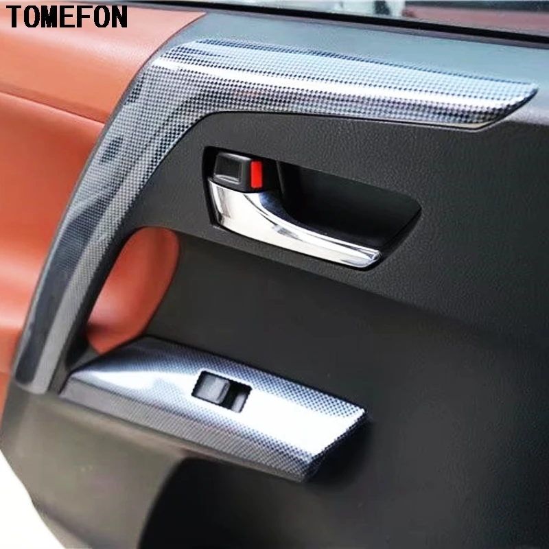 TOMEFON 17 шт. для Toyota RAV4 RAV 4 2014 ABS углеродное волокно краска Передняя панель