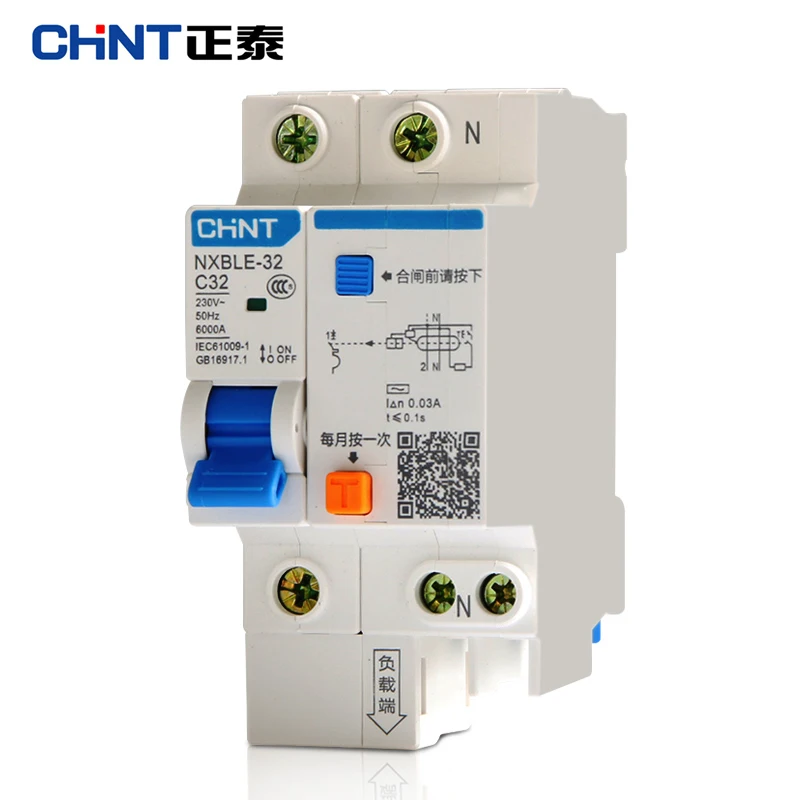 CHINT NXBLE-32 бытовой протектор утечки 1P+ N 6A/10A/16A/20A/25A/32A/40A/63A автоматический выключатель защита от электрического удара