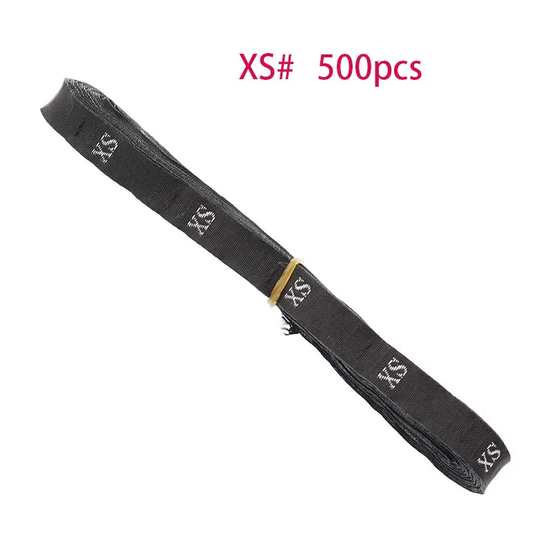 XS black bottom Размер одежды этикетка размер этикетка тканая стираная этикетка черный фон белые буквы или белый фон черные буквы 1 рулон/500 - Цвет: XS black bottom