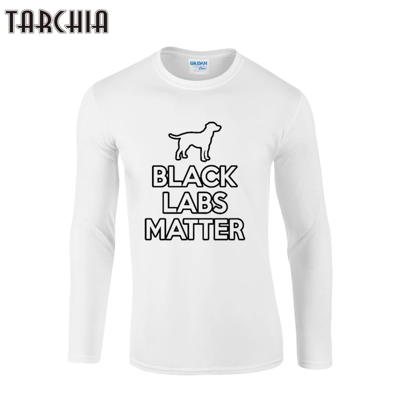 

TARCHIA 2021 Brand Pullover Black Labs Matter New Tops T Shirt Swag Men Clothing Hiphop Tees Long Sleeve T-Shirt Cotton Plus