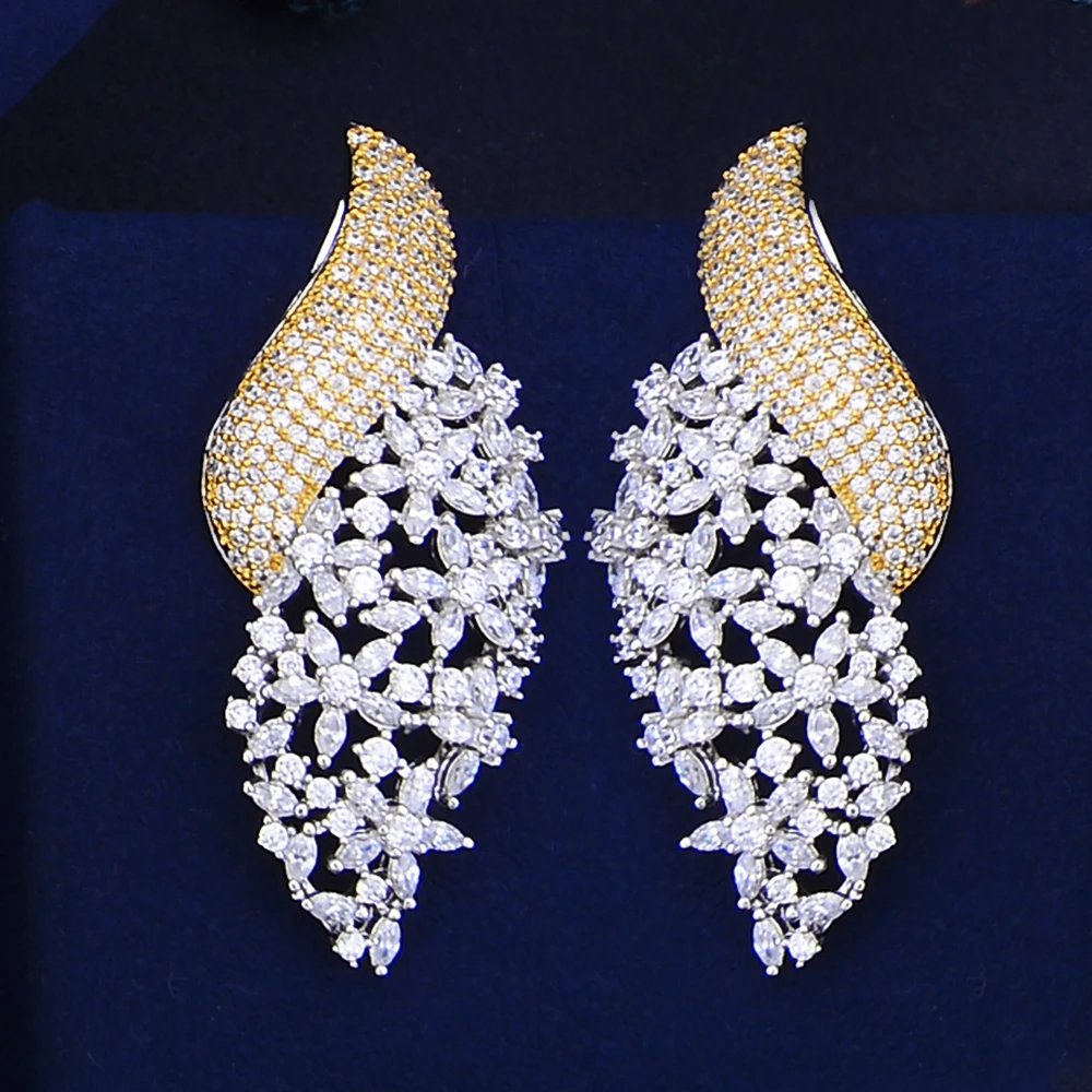 GODKI Trendy Luxury Geometry African Necklace Earring Set Jewelry Sets For Women Wedding Zircon CZ Dubai Bridal jewelry 2019 | Украшения и