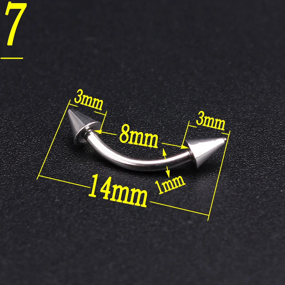 Оптовая продажа 10 шт./партия серебристый корпус для пирсинга из нержавеющей