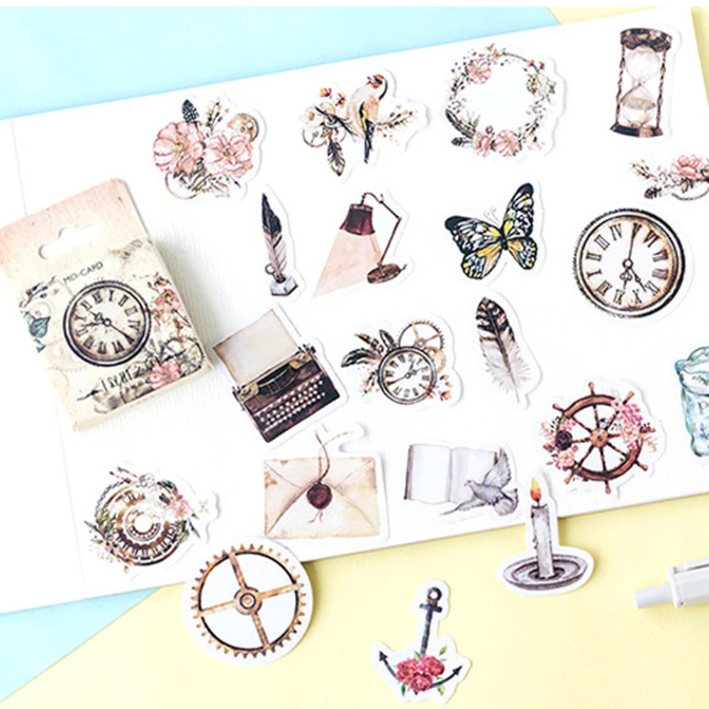 Винтажный журнал путешествия бумага ручная работа дневник японские наклейки