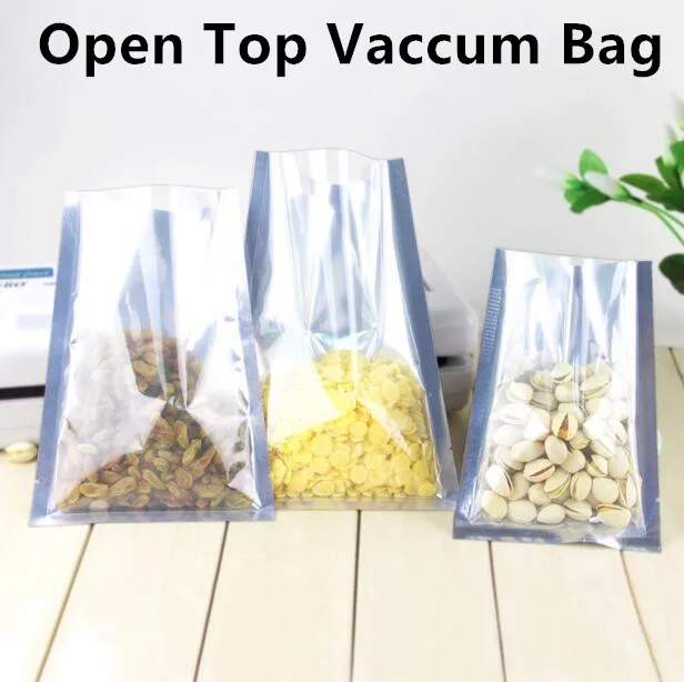 

Free Shipping 50PCS/LOT 160micron Large Clear+Aluminizing Foil Vacuum Bag Snack/Meat/Nuts Storage Bag Sealer Bag