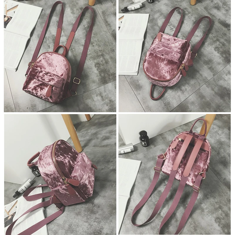 Hjphoebag 2018 Новый Мода Для женщин на молнии шелк рюкзак Колледж школьная сумка для