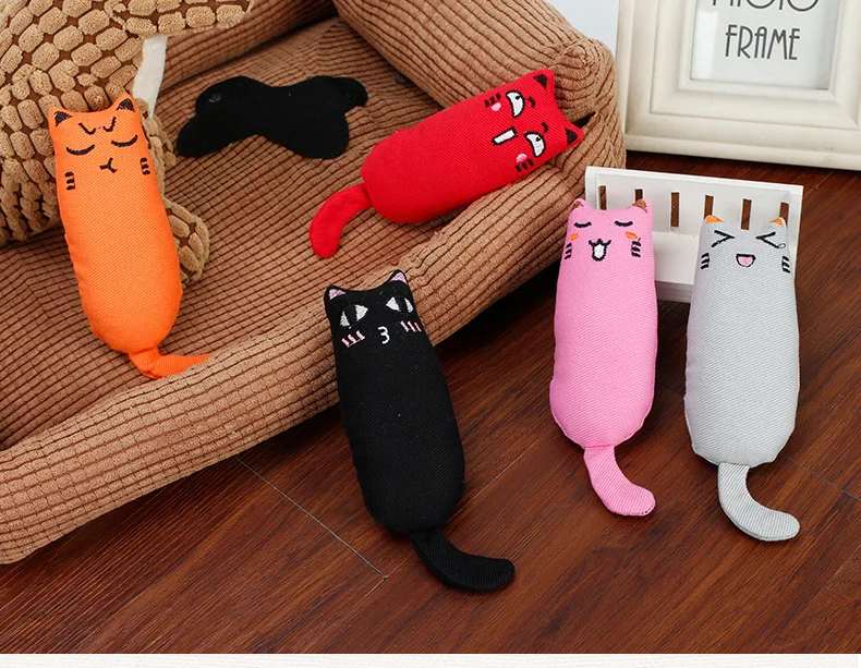 Кошка игрушка Зубы шлифовальные кошачьи игрушки в декорированном мешковиной
