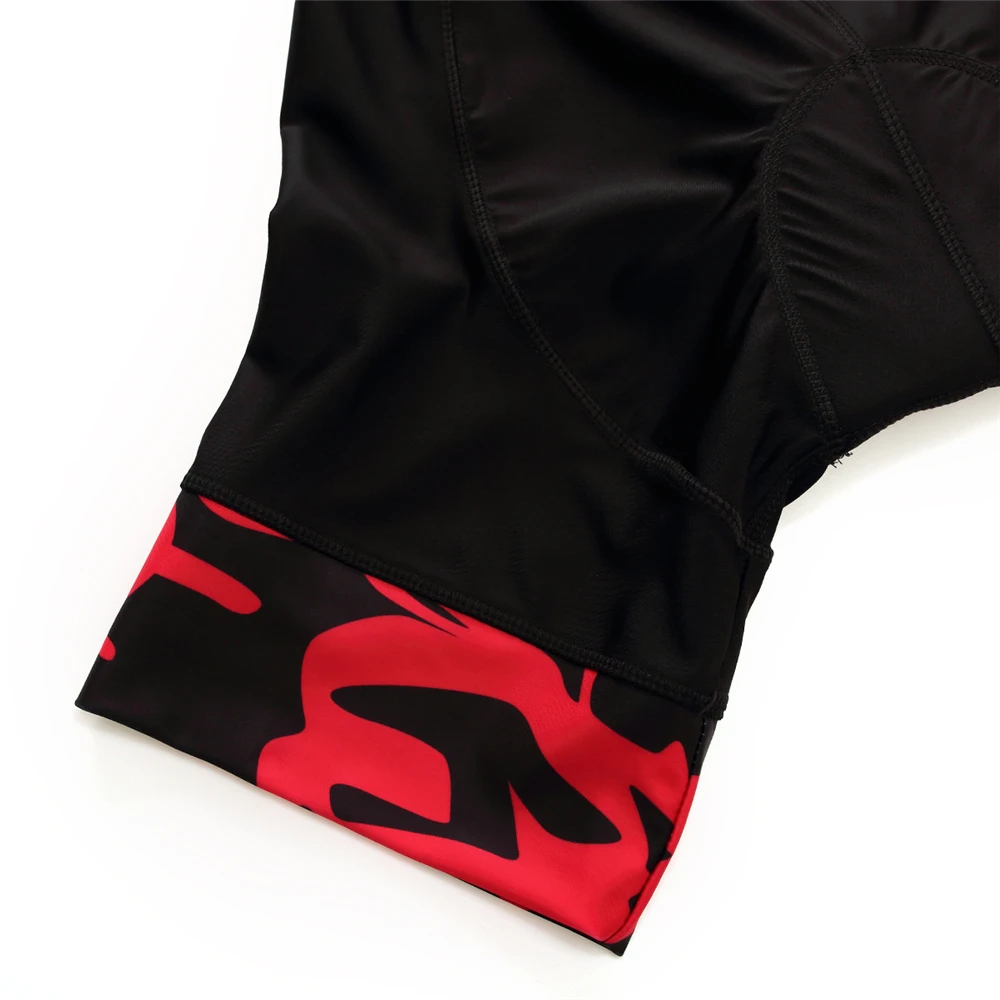 Mission Runway красный узор pro team bicicleta maillot велосипед Велоспорт нагрудник шорты Одежда