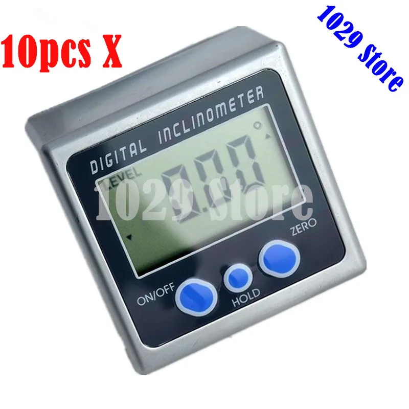 10 шт. 1 лот цифровой угломер и уровень коробки измерительный инструмент