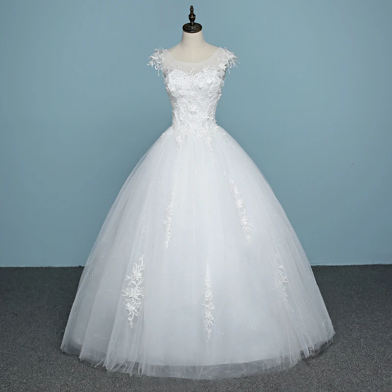 Vestido De Noiva,, кружевное Дешевое модное простое свадебное платье, сделанное аппликатором, сексуальное свадебное платье с открытой спиной и вышивкой