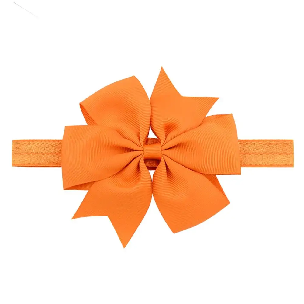 1 шт DIY большой Grosgrain лента-ободок с бантиком головные повязки с бантиком Волосы Резинки заколки для волос аксессуары 654 - Цвет: 9