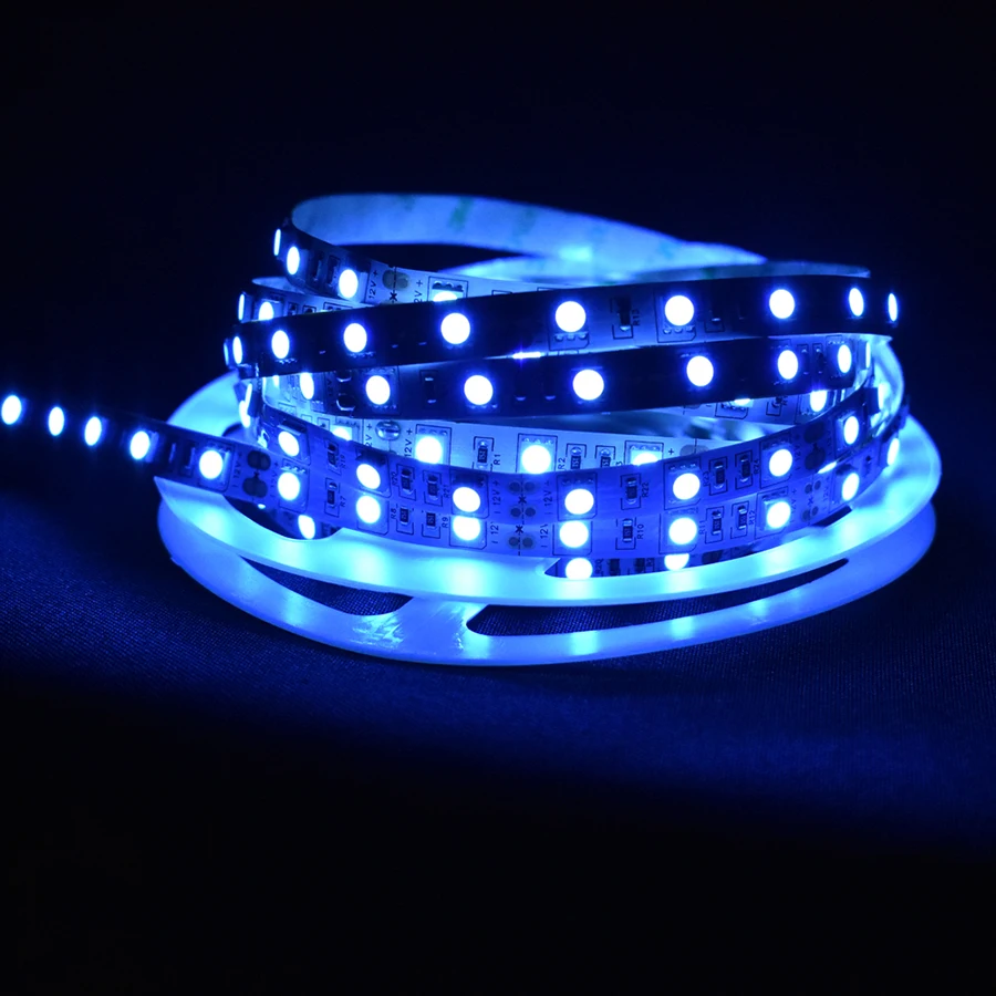 Светодиодная лента 5050 Ice Blue 5 м 60 светодиодов/м 12 В постоянного тока не является