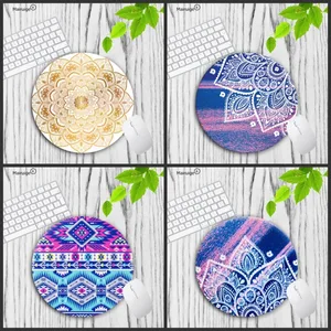 Mairuige цветная Мандала Индиго, Лидер продаж, роскошная игровая мышь для ноутбука с принтом, удобная круглая игровая мышь