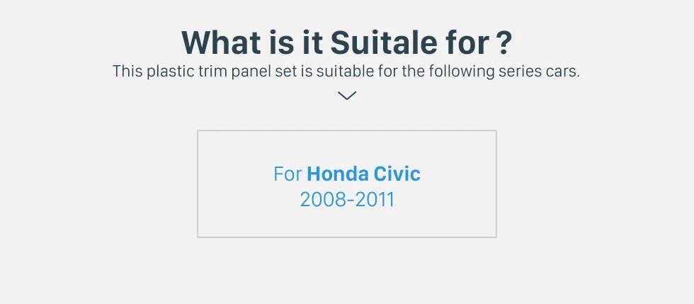 Seicane 2 Din Автомобильная Радио панель для 2006-2011 Honda Civic LHD с SRS отверстие Установка отделка комплекты для приборной панели стерео радио Рамка Авто