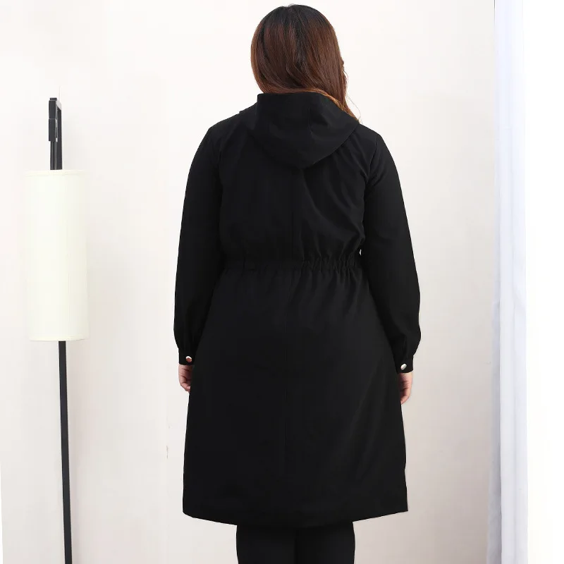 Женская ветровка TUHAO размера плюс 10XL 9XL 8XL Осень зима 2018 свободные длинные тренчи
