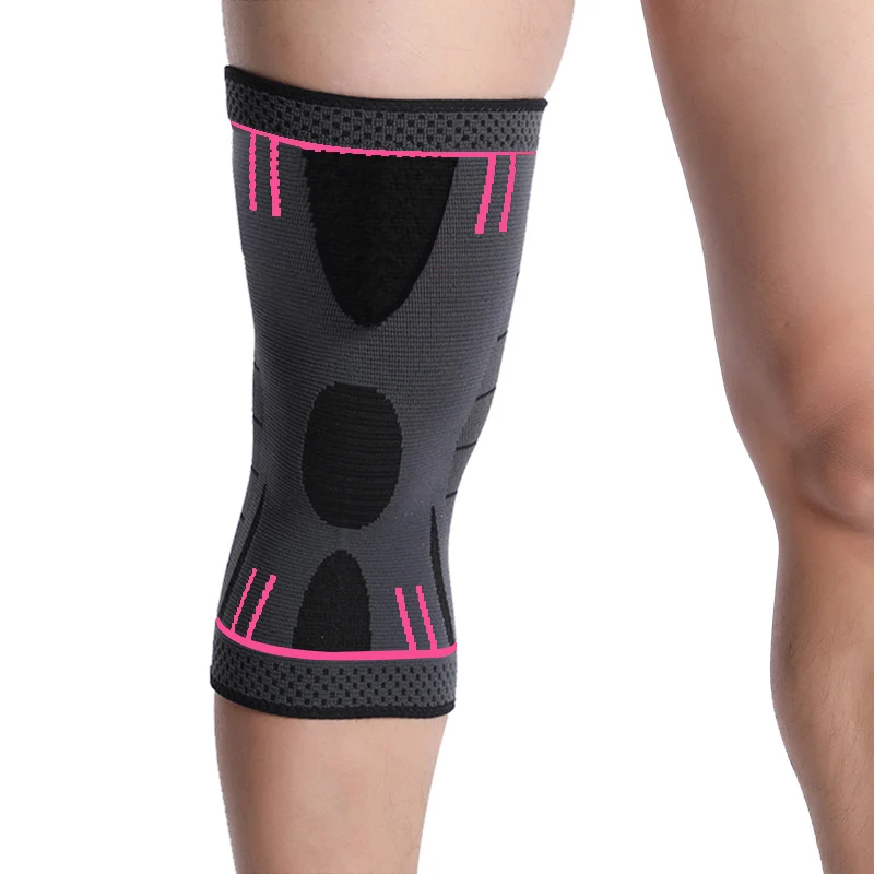 Pink CAMEWIN 1 шт. наколенники протектор, поддержка колена для бега, артрита, спорта, боли в суставах и восстановления травм - Цвет: Pink