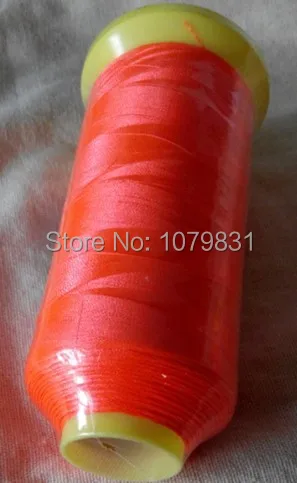 Бесплатная доставка яркий неоновый цвет вышивка нить для шитья 5000 м/конус