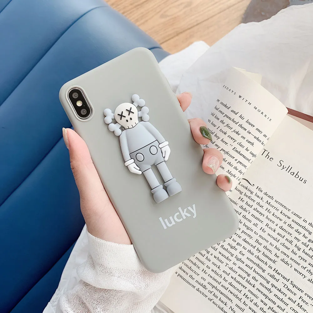 3D мультфильм Мягкие силиконовые чехлы для Iphone 6 7 8 Plus X XS MAX XR чехол Капа |