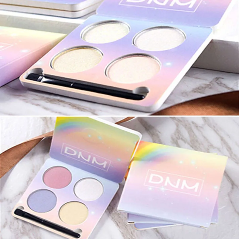 4 цвета бренд макияж яркий светильник тени для век Палитра бальзам нюд минералы