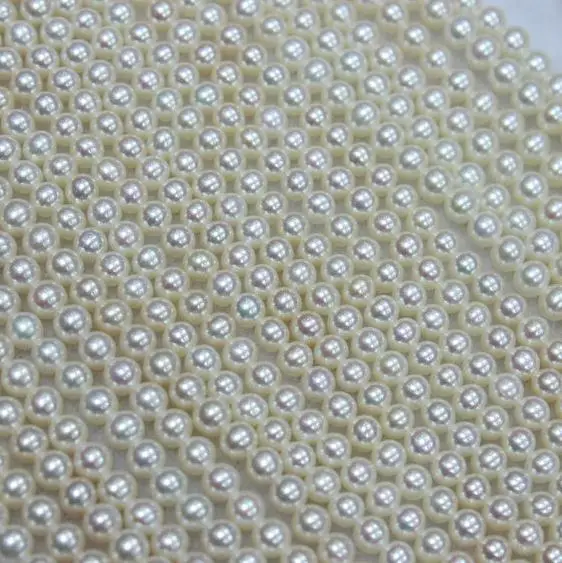 Уникальный жемчуг ювелирный магазин 4 мм белый пресноводный бусины DIY ювелирных