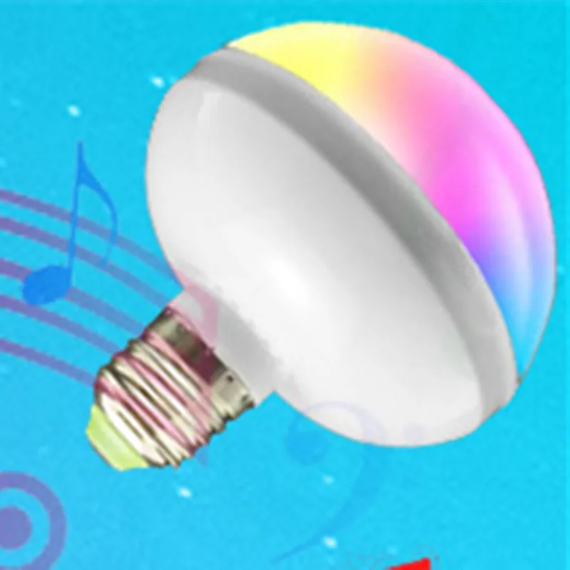 Умная Светодиодная лампа YIYANG E27 RGB с Bluetooth динамиком 12 Вт музыкальное
