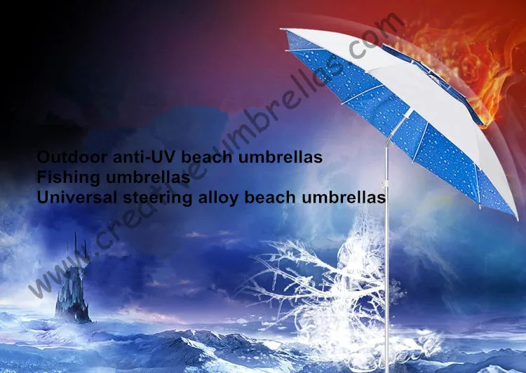 Ветрозащитный Зонт Doxford из стеклопластика с валом сплава диаметром 2 метра 210