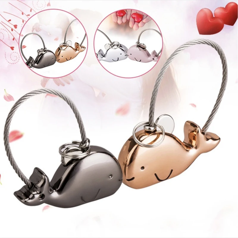 Автомобильные аксессуары милые брелоки для влюбленных Кит брелок ключей парные