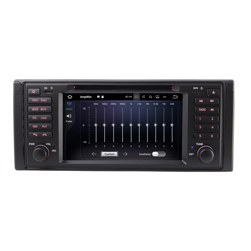 7 &quot2 Din 1024*600 четырехъядерный Android 9 1 автомобильный dvd-плеер GPS радио для BMW 5 серии X5
