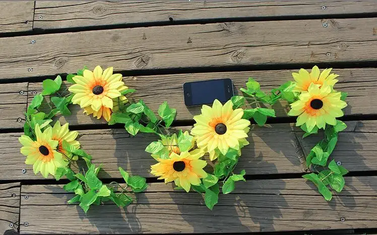 

Artificial Sunflower string , decorative plastic flowers wholesale
