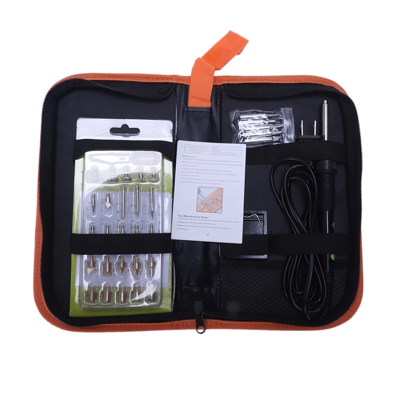 Штепсельная вилка США Электрический паяльник 60 Вт инструмент для резьбы по