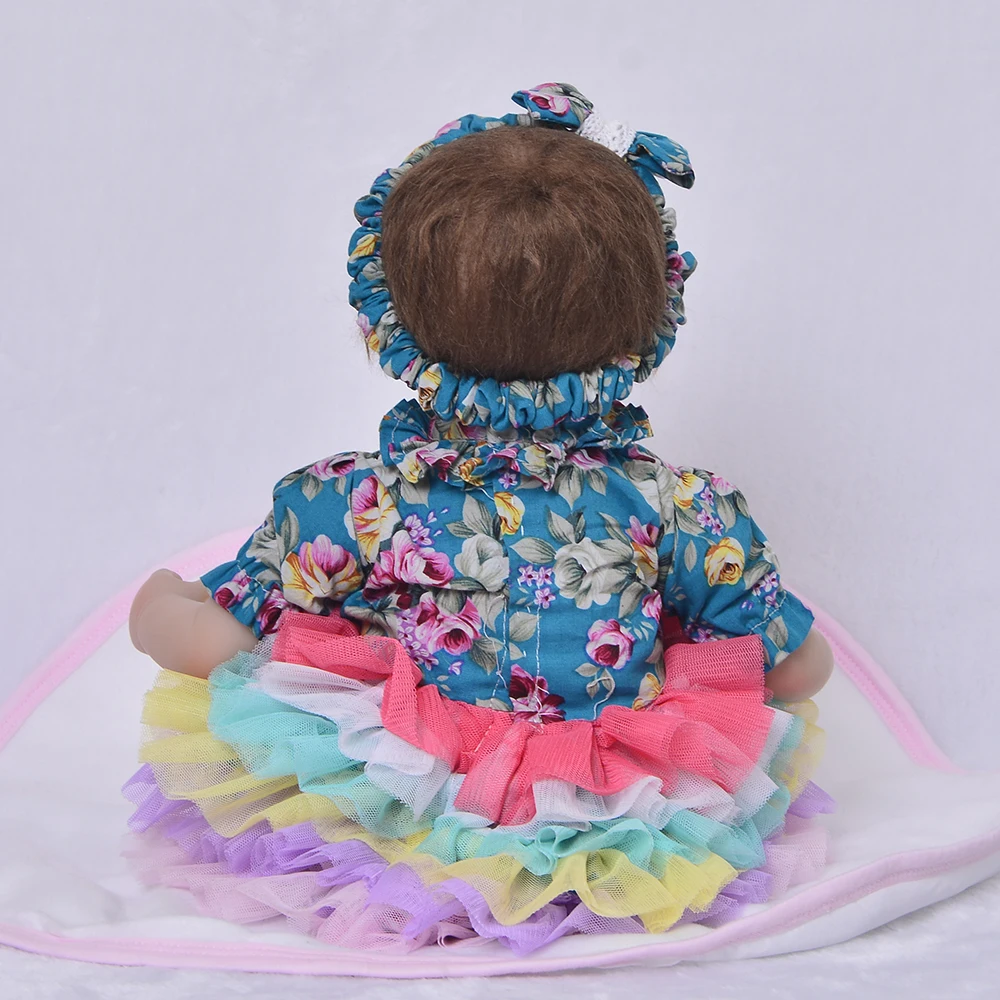 43 см Кукла reborn силиконовая Reborn Bebe живая кукла детский подарок игрушка куклы