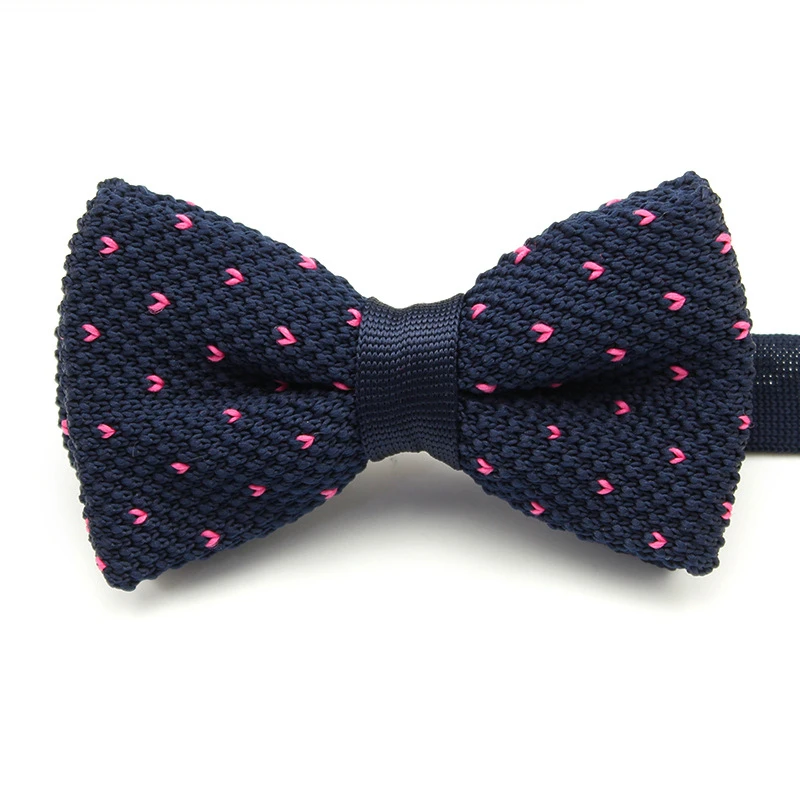 Новый стиль для мужчин и женщин вязаный галстук бабочка плетеная двойная