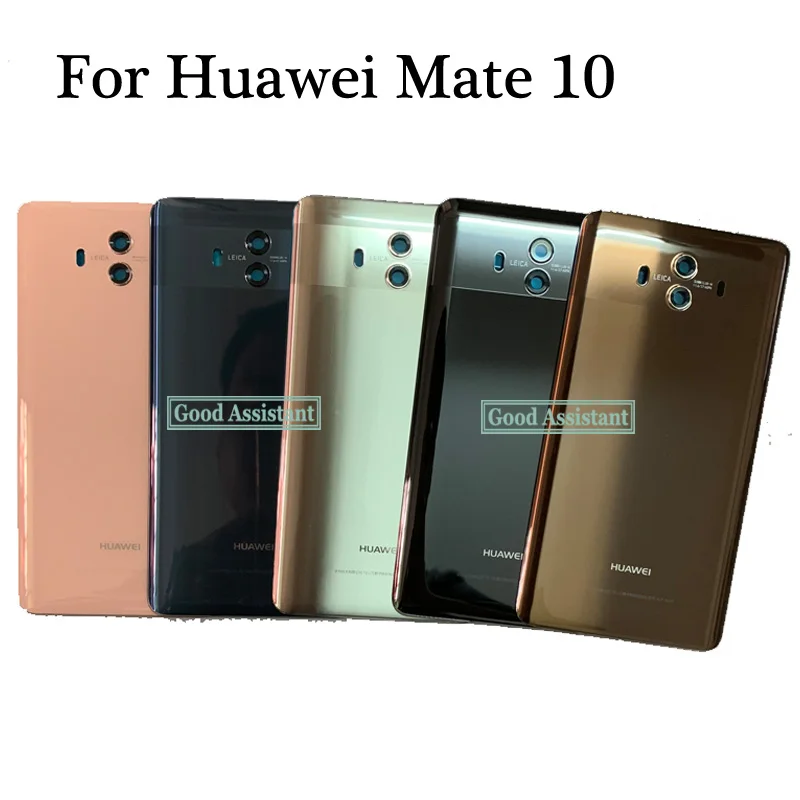 Для huawei Коврики 10 на заднюю крышку Батарея крышка дверца батарейного Корпус чехол сзади Стекло объектив Запасные части для ALP-AL00 ALP-TL00 ALP-L09