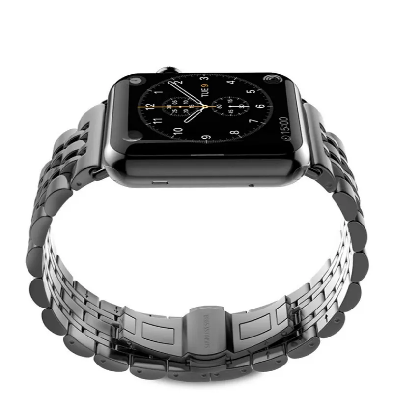 Ремешок из нержавеющей стали для Apple Watch Band 38 мм 42 стильный космический серый