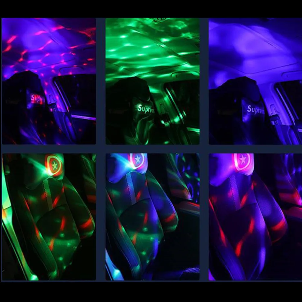 Светодиодный Usb автомобильный светильник для телефона 5 В Rgb романтичный 3 Вт