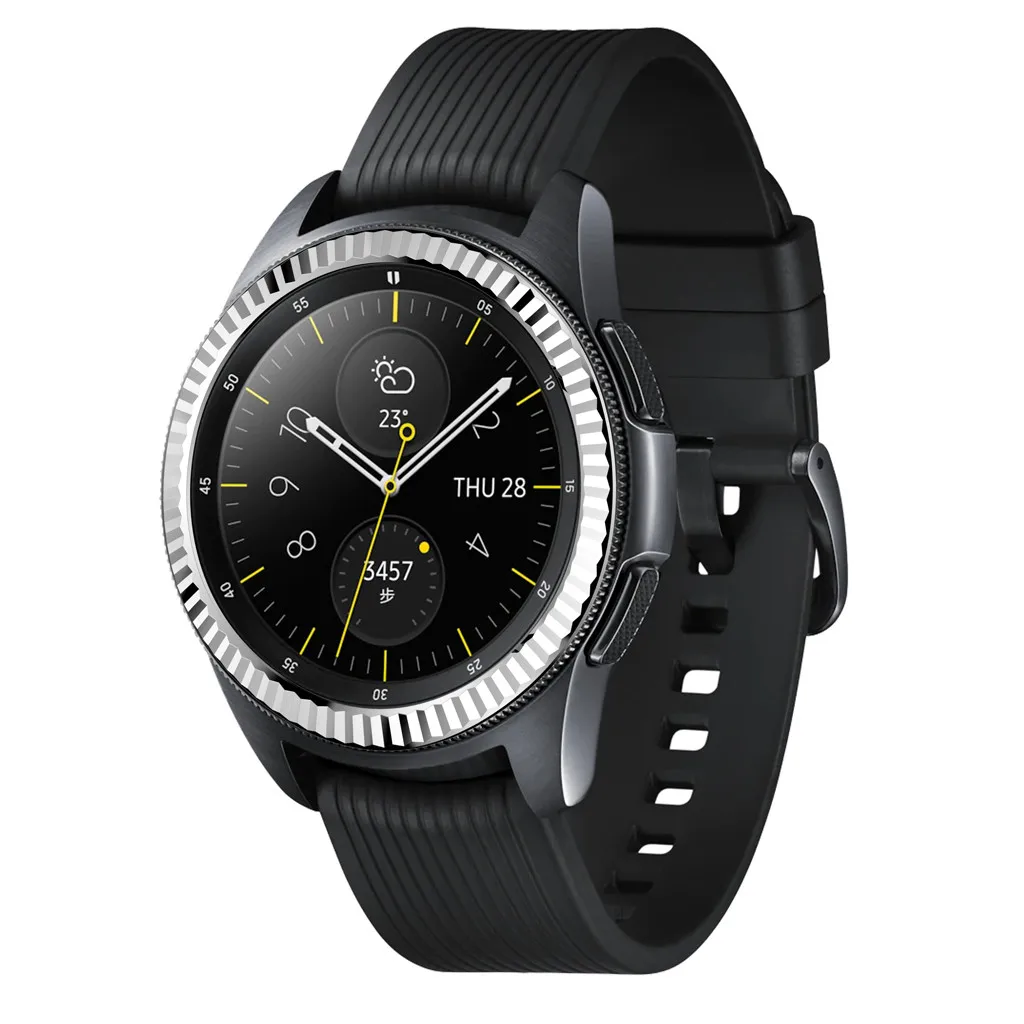 Ouhaobin клейкая крышка для samsung Galaxy Watch 42 мм клейкая Крышка для кольца с защитой от царапин из нержавеющей стали 419#2