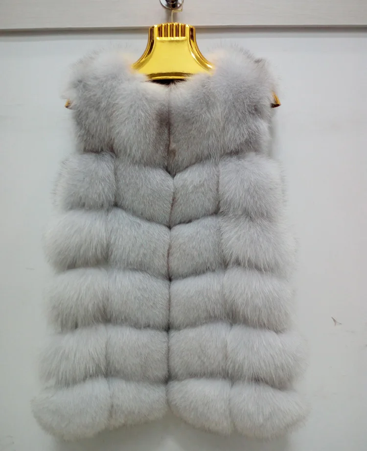 import of fox fur vest Coat for Women New winter Real fur coat women fashion coat wholesale high-end Women Coats HL520