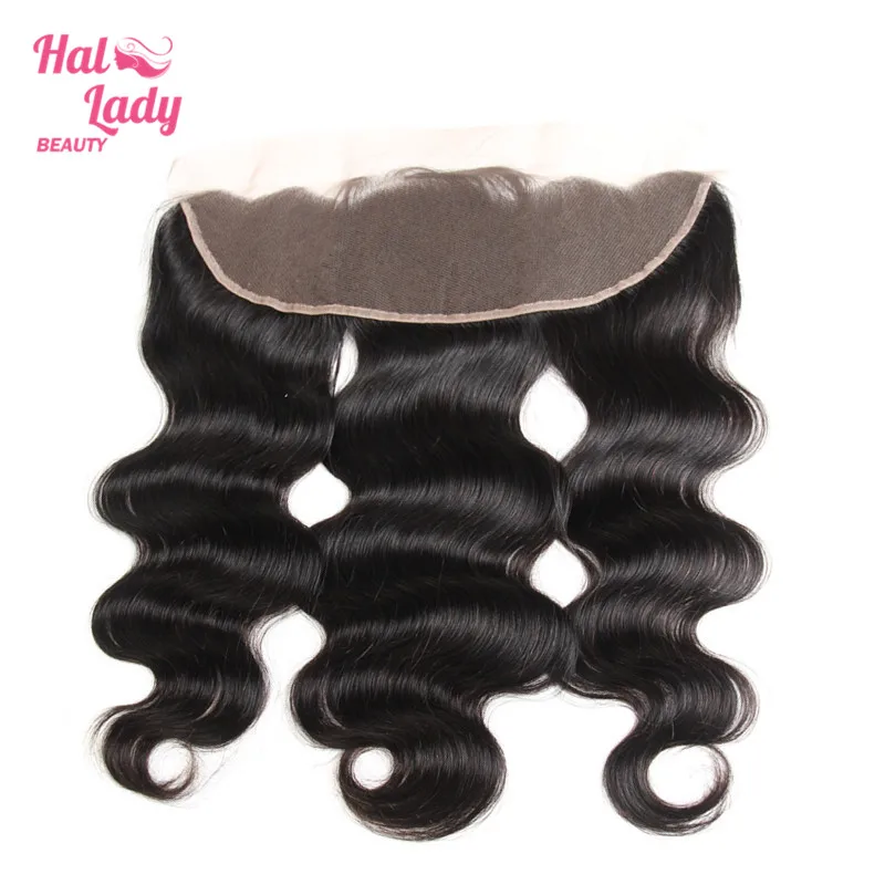 Halo Lady Beauty 13x4 бразильские волнистые волосы с фронтальной шнуровкой 100%
