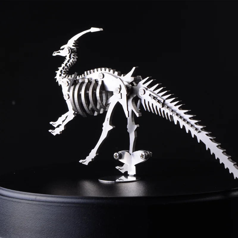 3D металлическая модель, Китайский Зодиак, динозавры, счастливый Бог, зверь, готовая продукция, без сборки, коллекция игрушек, Рабочий стол для взрослых и детей
