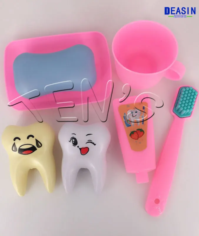 

2018 new arrival 1 set Dental dentist toy Tooth toy bath toy toothbrush toothpaste