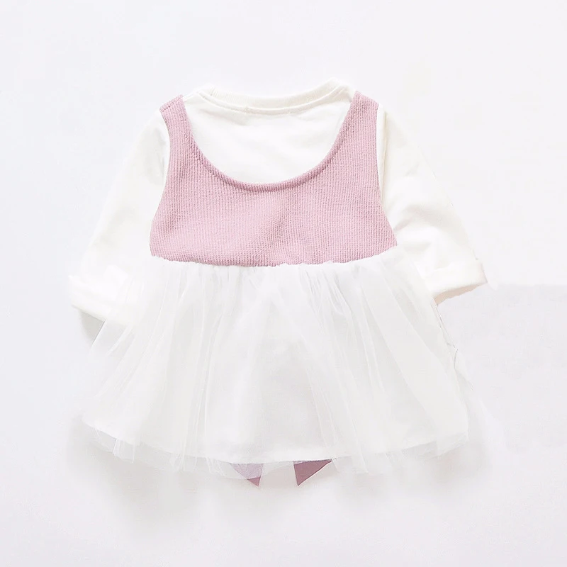 Amyababy Платье для маленьких девочек с длинным рукавом Pirncess пасхальное платье в
