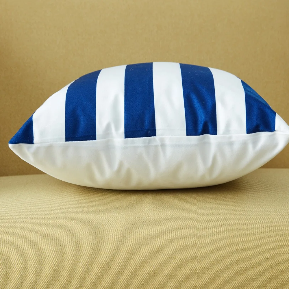 YokiSTG Geometric Decorative Cushion Covers Microfiber Throw Pillow Cases For Sofa Seat Office Chair 45x45 NavyBlue |