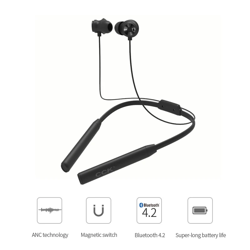CCK KN2 спортивные Bluetooth наушники с активным шумоподавлением/беспроводная гарнитура для телефонов и музыки