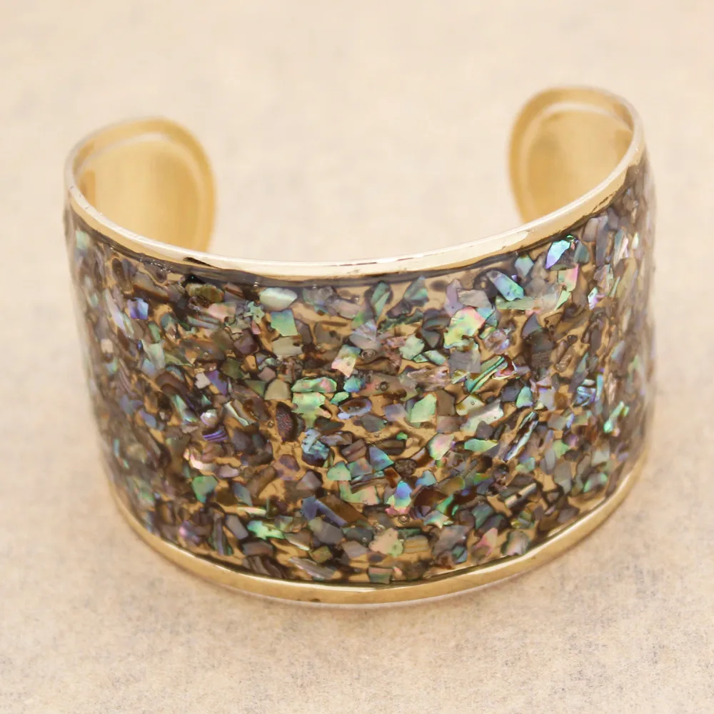 Fab золото этнические Abalone оболочки инкрустация Мехико ацтеков этрусский