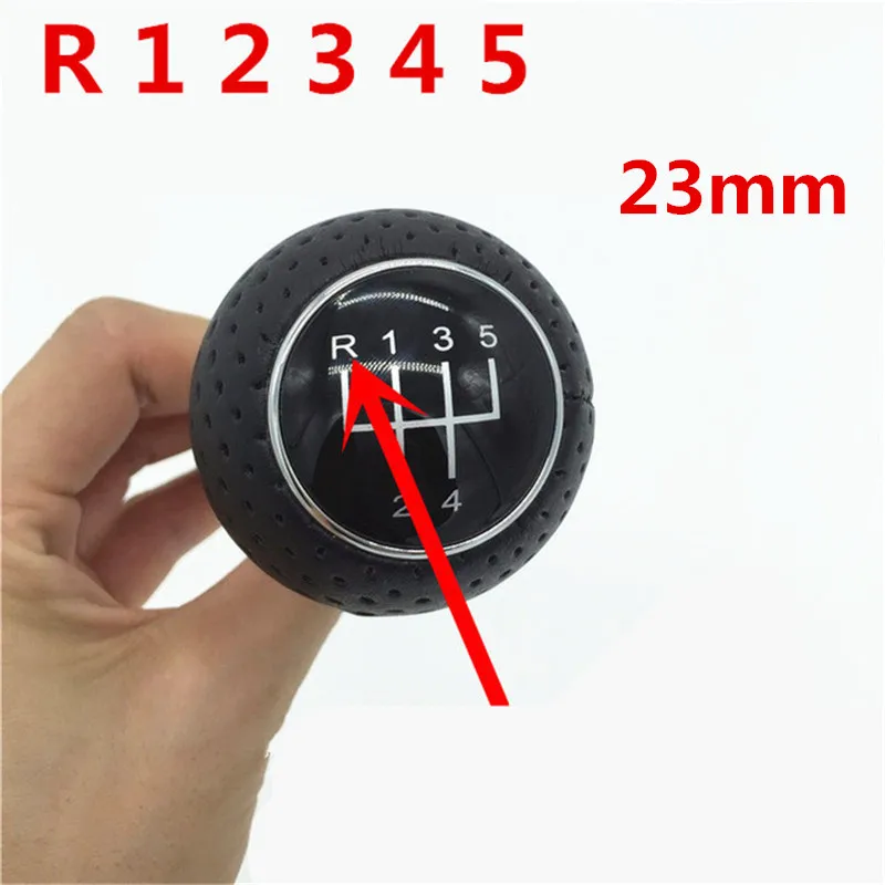 R 1 2 3 4 5 23mm 12 мм/23 мм ручка переключения рулевого механизма автомобиля для Audi A3 S3 8L 2000-2003 A4 S4 B6 B7 Volkswagen VW Passat B5 3BG B6 B7 CC 3C Golf 4 MK4 бора - Color Name: R 1 2 3 4 5 23mm