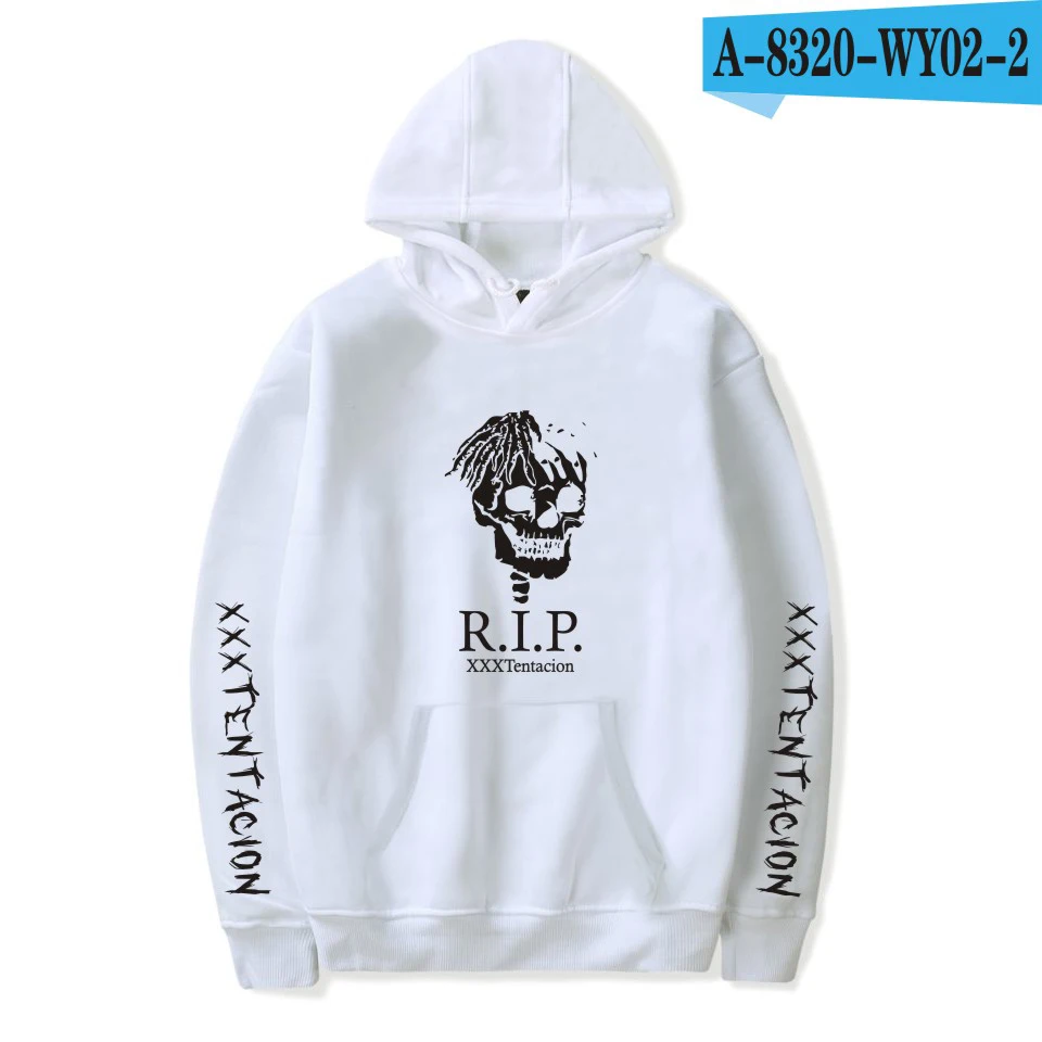 white Новинка, XXTentacion толстовки для мужчин и женщин, модные толстовки с принтом xxxtentacion, мужские толстовки Harajuku, хип-хоп толстовки, топы - Цвет: white