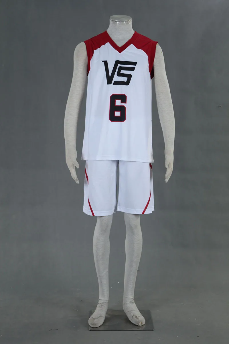 Популярная игра COS из последней игры/Kuroko no Basuke Aomine Daiki NO.5/NO.6 косплей костюм топ