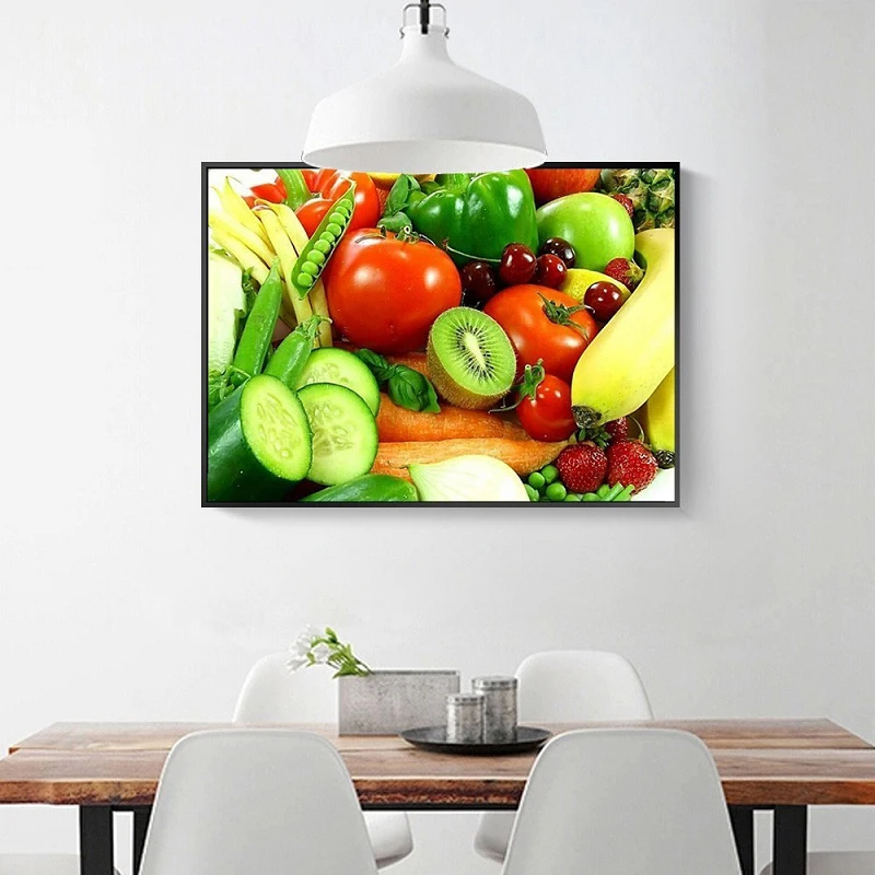5D DIY Алмазная картина из смолы фруктовая вышивка Виноградная кухня украшение для