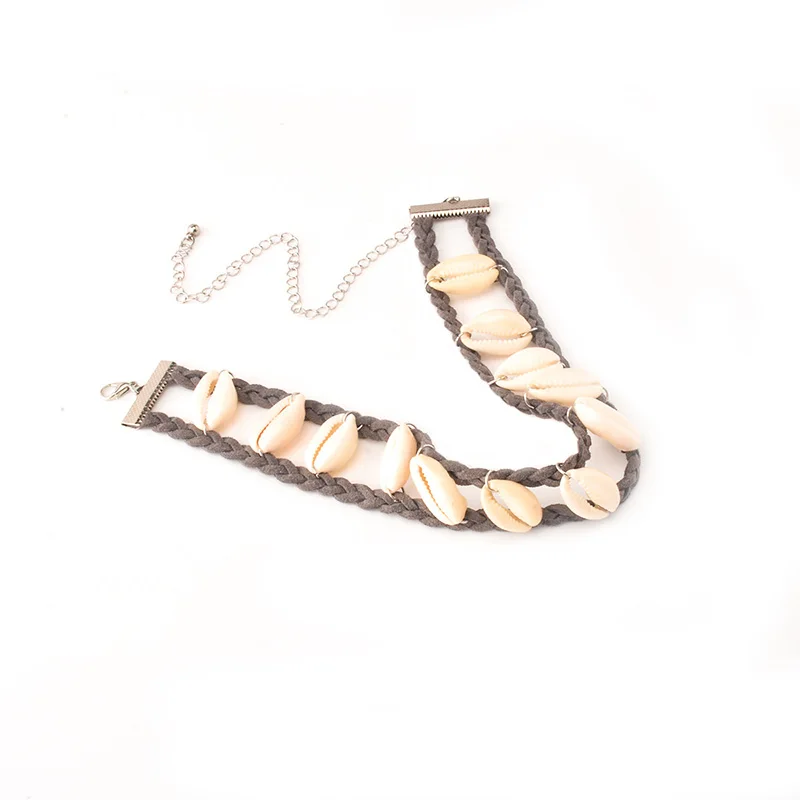 Простое Ожерелье из натуральной ракушки ручной работы ожерелье Индивидуальные