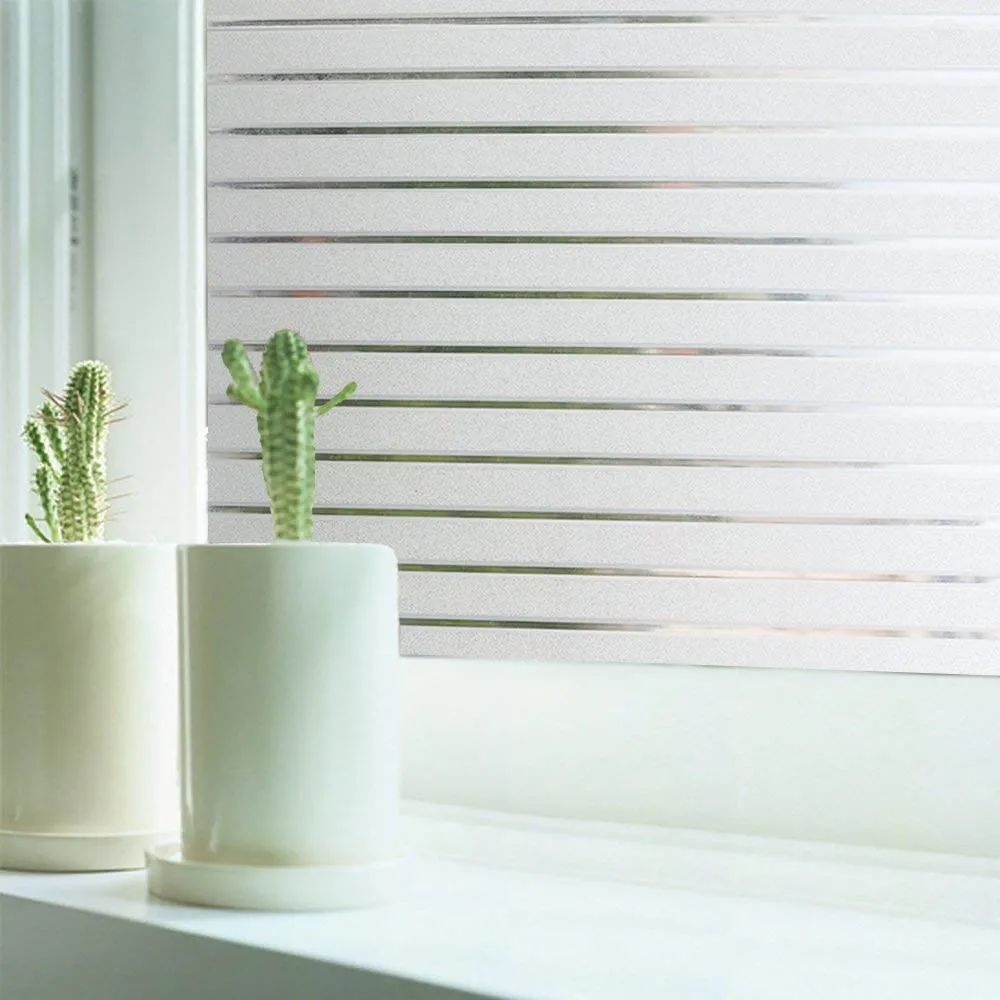 Funlife 60x200cm Privacy Self-adhesiv Window Film Static Cling Frosted Decoration Glass Film Vinyl Anti UV Window Sticker