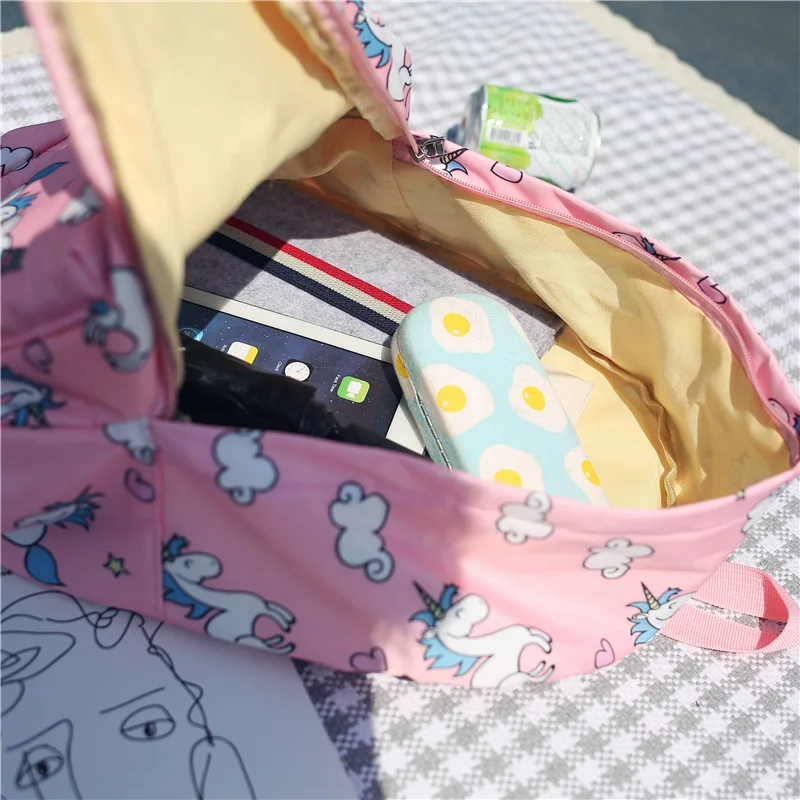 Betiteto Unicorn Bag Women Backpack Female Student Bagpack Teenage Girls School Mochila Unicornio Sac a Dos | Багаж и сумки
